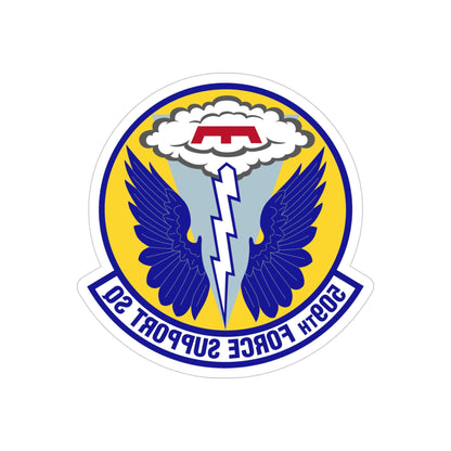 509th Force Support Squadron (U.S. Air Force) REVERSE PRINT Transparent STICKER-4 Inch-The Sticker Space