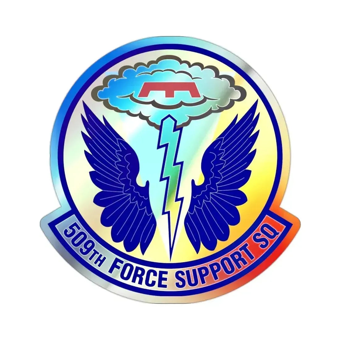 509th Force Support Squadron (U.S. Air Force) Holographic STICKER Die-Cut Vinyl Decal - The Sticker Space