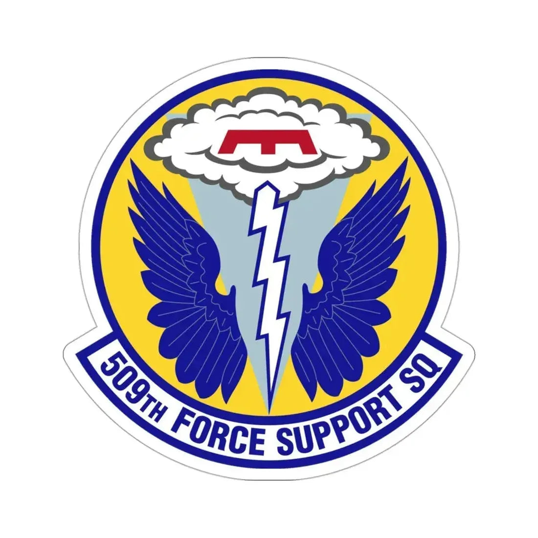 509th Force Support Squadron (U.S. Air Force) STICKER Vinyl Die-Cut Decal 3 Inch - The Sticker Space