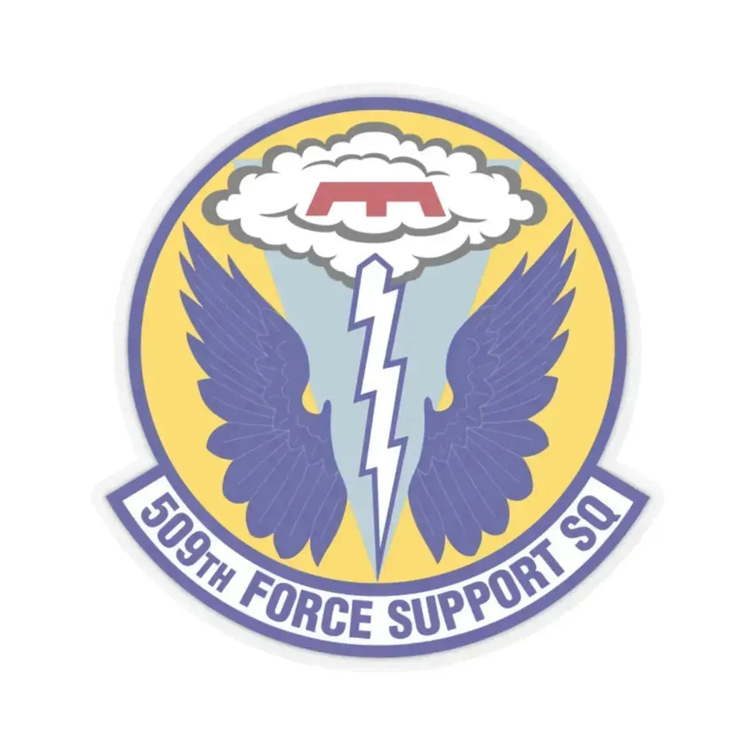 509th Force Support Squadron (U.S. Air Force) STICKER Vinyl Kiss-Cut Decal 2 Inch Transparent - The Sticker Space