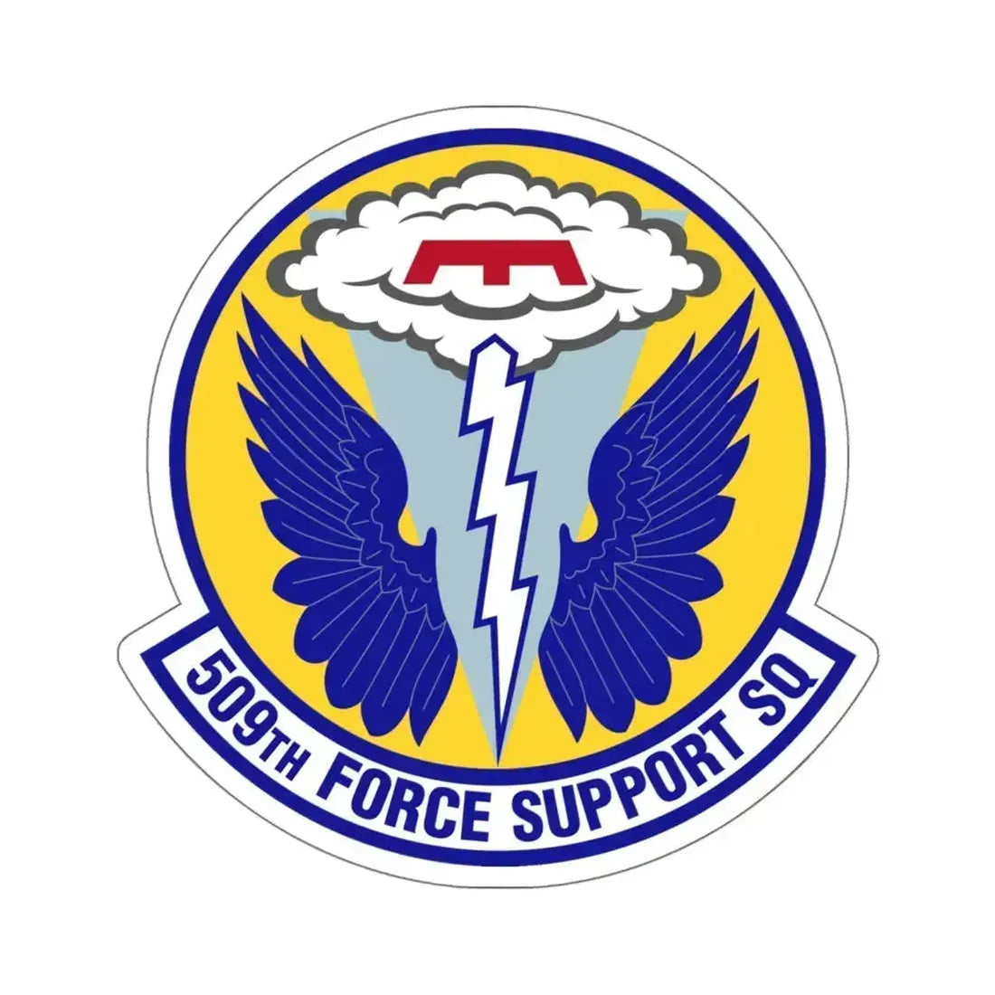 509th Force Support Squadron (U.S. Air Force) STICKER Vinyl Kiss-Cut Decal 6 Inch White - The Sticker Space
