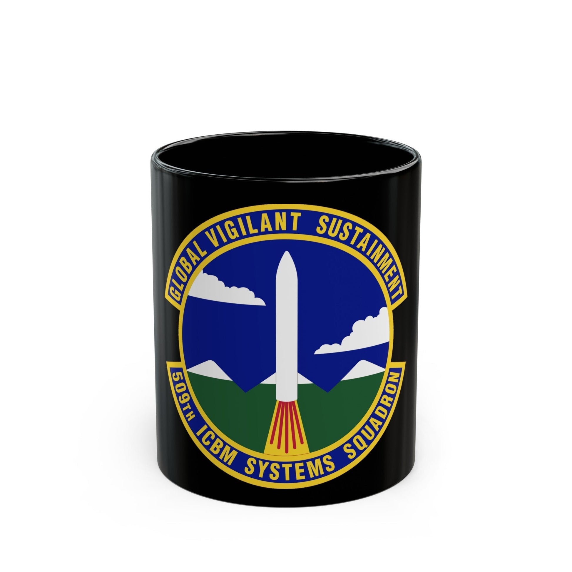 509th ICBM Systems Squadron (U.S. Air Force) Black Coffee Mug-11oz-The Sticker Space