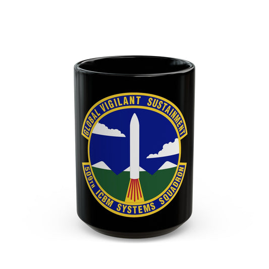 509th ICBM Systems Squadron (U.S. Air Force) Black Coffee Mug-15oz-The Sticker Space