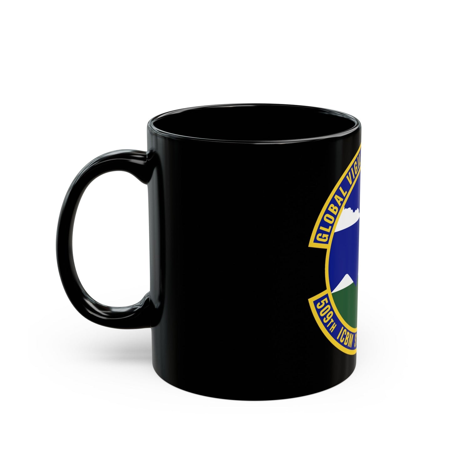 509th ICBM Systems Squadron (U.S. Air Force) Black Coffee Mug-The Sticker Space