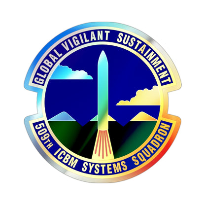 509th ICBM Systems Squadron (U.S. Air Force) Holographic STICKER Die-Cut Vinyl Decal-2 Inch-The Sticker Space