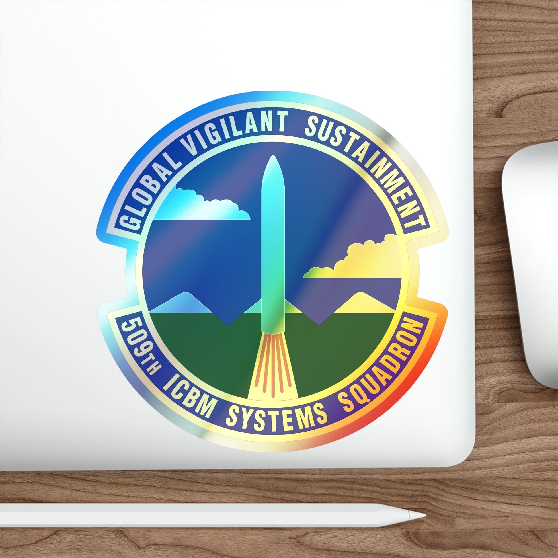 509th ICBM Systems Squadron (U.S. Air Force) Holographic STICKER Die-Cut Vinyl Decal-The Sticker Space