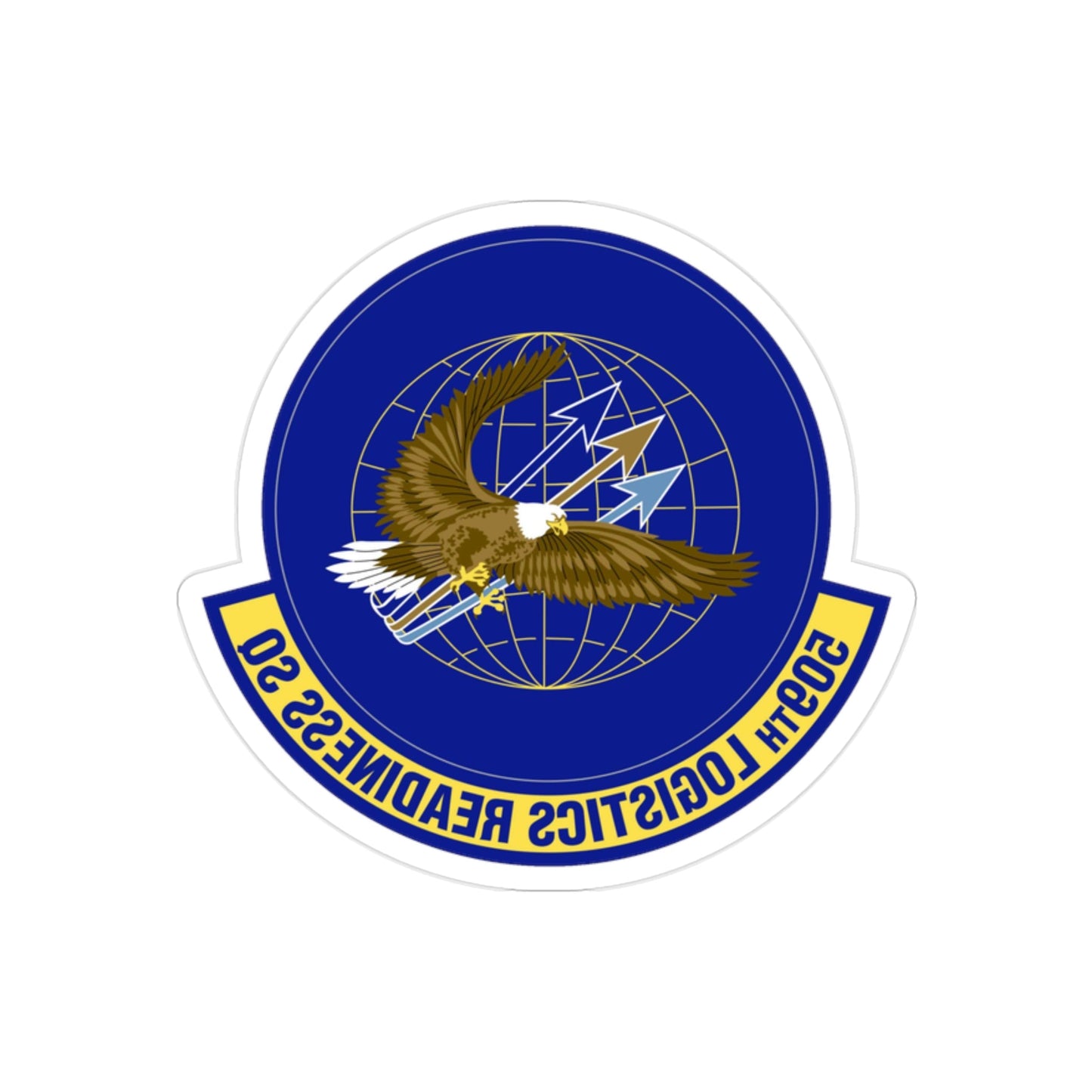 509th Logistics Readiness Squadron (U.S. Air Force) REVERSE PRINT Transparent STICKER-2" × 2"-The Sticker Space