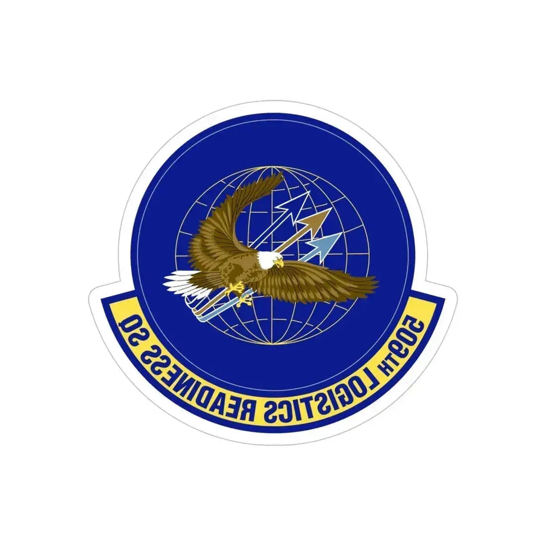 509th Logistics Readiness Squadron (U.S. Air Force) REVERSE PRINT Transparent Die-Cut STICKER 5 Inch Die-Cut Transparent - The Sticker Space