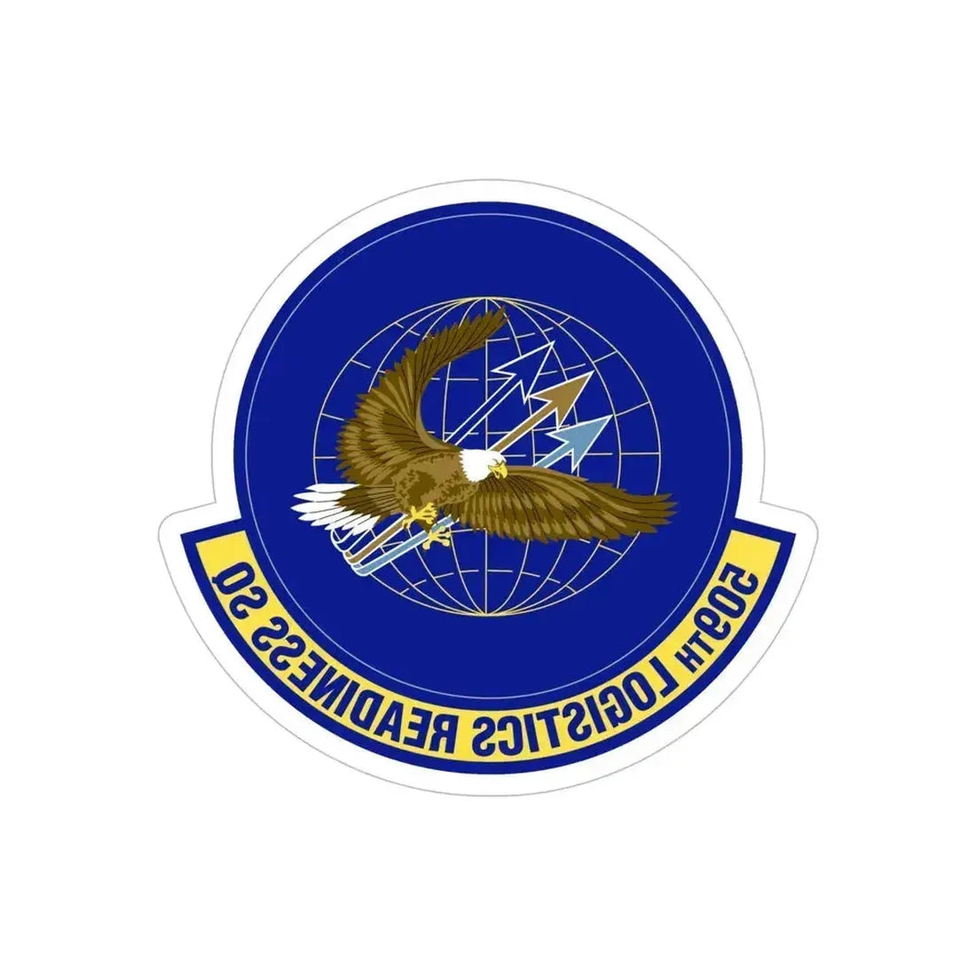509th Logistics Readiness Squadron (U.S. Air Force) REVERSE PRINT Transparent Die-Cut STICKER 6 Inch Die-Cut Transparent - The Sticker Space