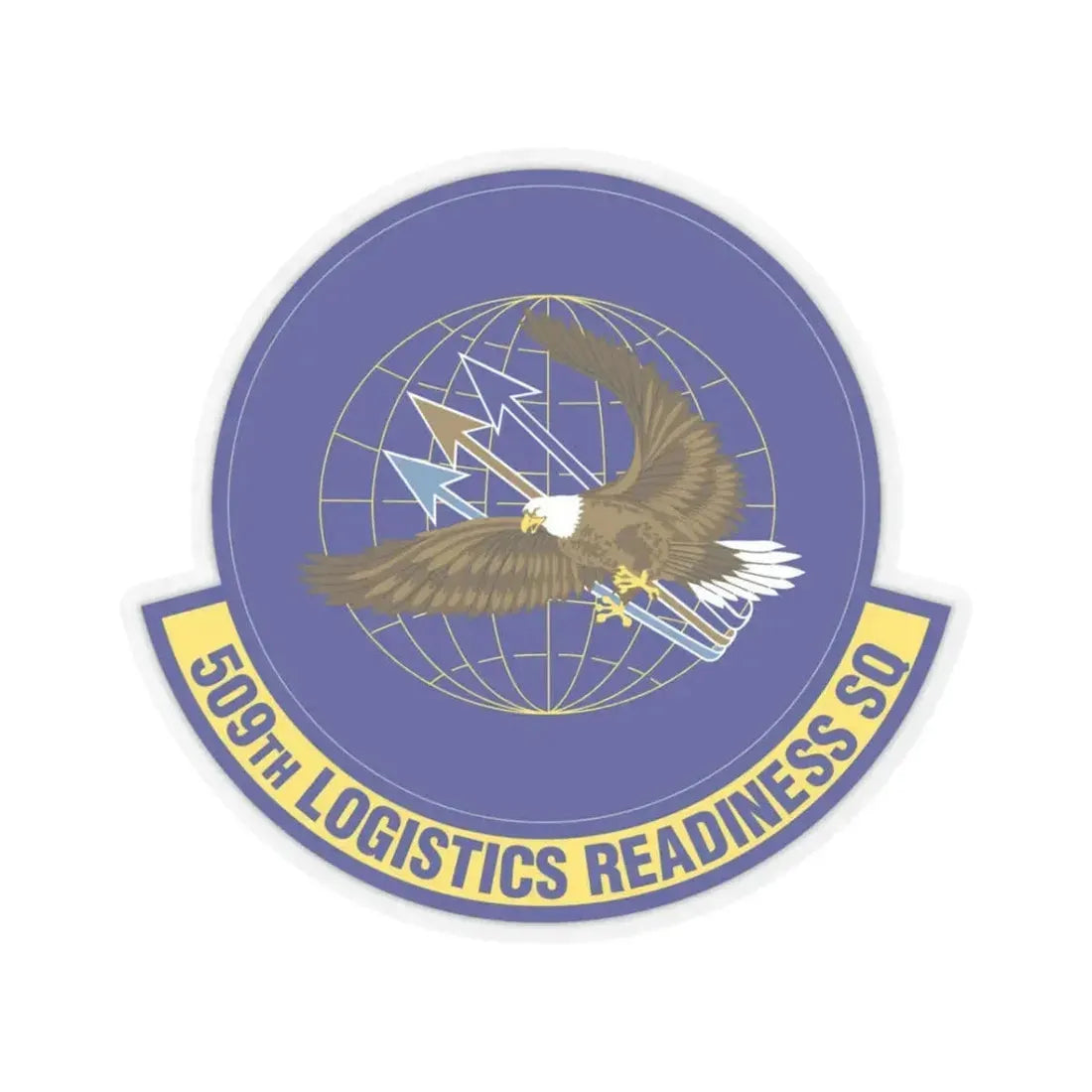 509th Logistics Readiness Squadron (U.S. Air Force) STICKER Vinyl Kiss-Cut Decal 3 Inch Transparent - The Sticker Space