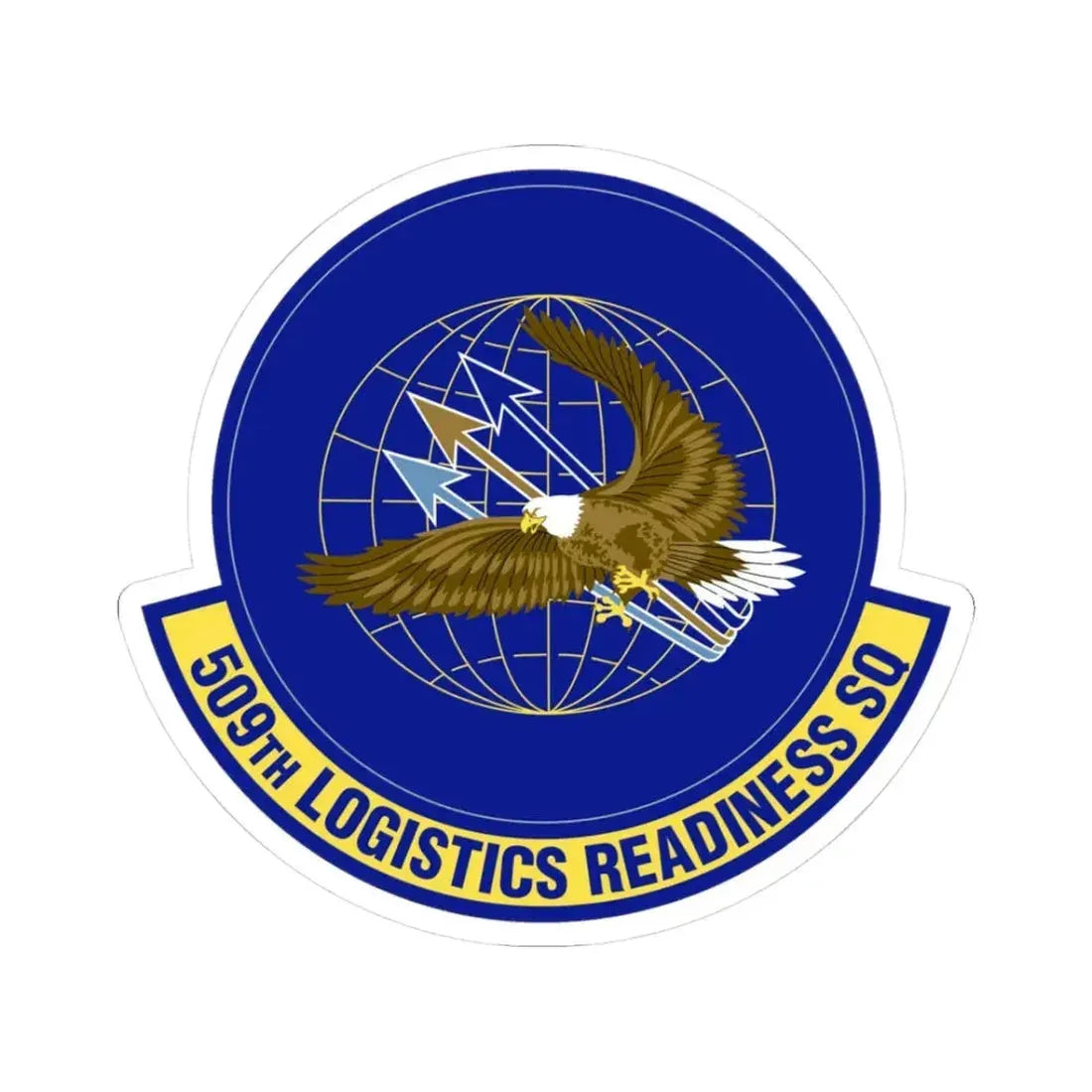 509th Logistics Readiness Squadron (U.S. Air Force) STICKER Vinyl Kiss-Cut Decal 3 Inch White - The Sticker Space