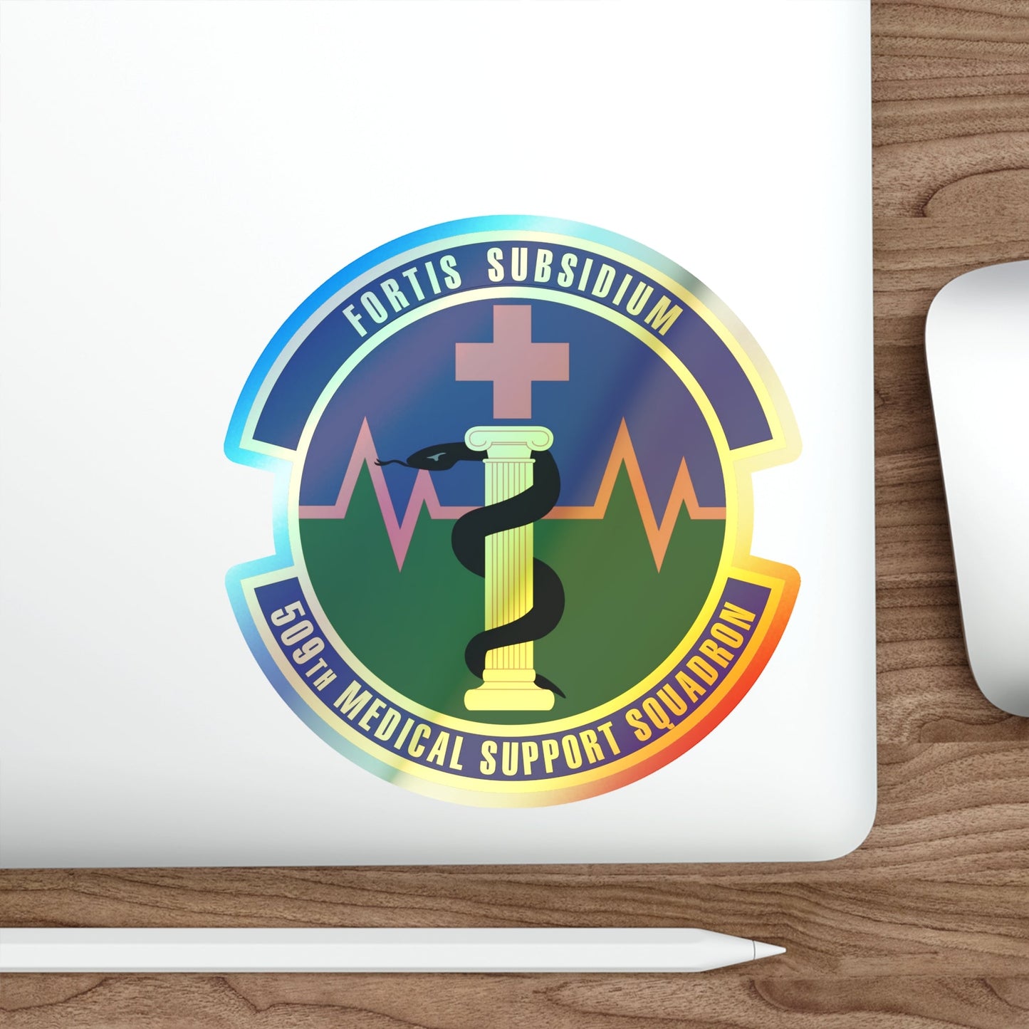 509th Medical Support Squadron (U.S. Air Force) Holographic STICKER Die-Cut Vinyl Decal-The Sticker Space