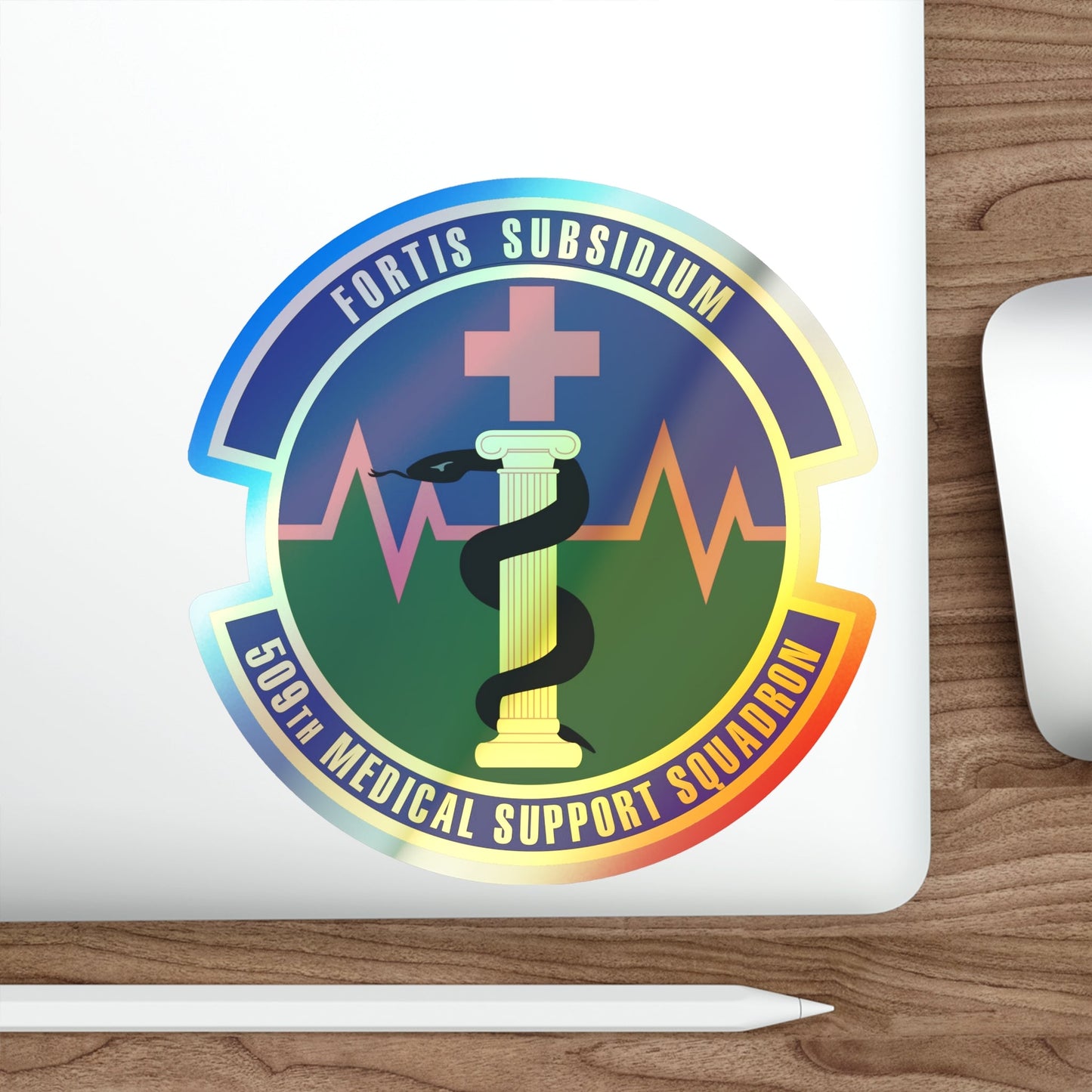 509th Medical Support Squadron (U.S. Air Force) Holographic STICKER Die-Cut Vinyl Decal-The Sticker Space