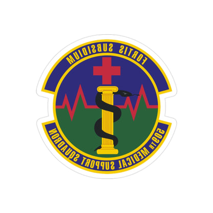 509th Medical Support Squadron (U.S. Air Force) REVERSE PRINT Transparent STICKER-2 Inch-The Sticker Space