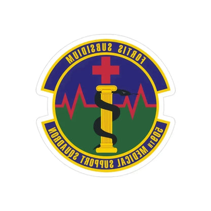509th Medical Support Squadron (U.S. Air Force) REVERSE PRINT Transparent Die-Cut STICKER 2 Inch Die-Cut Transparent - The Sticker Space
