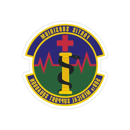 509th Medical Support Squadron (U.S. Air Force) REVERSE PRINT Transparent Die-Cut STICKER - The Sticker Space