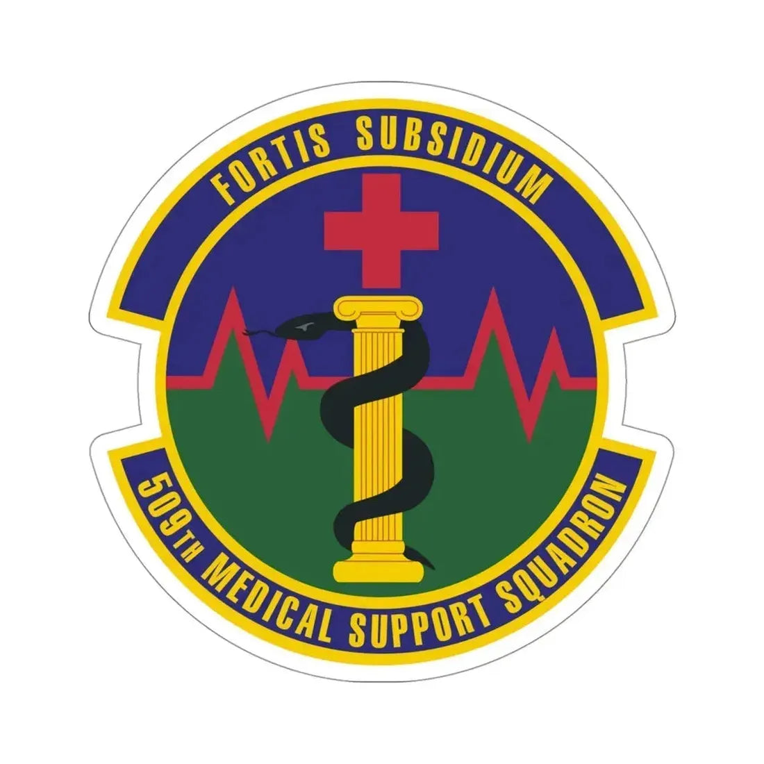 509th Medical Support Squadron (U.S. Air Force) STICKER Vinyl Die-Cut Decal 4 Inch - The Sticker Space
