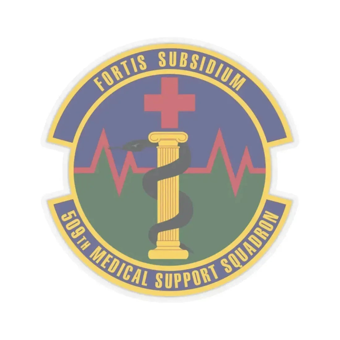 509th Medical Support Squadron (U.S. Air Force) STICKER Vinyl Kiss-Cut Decal 2 Inch Transparent - The Sticker Space