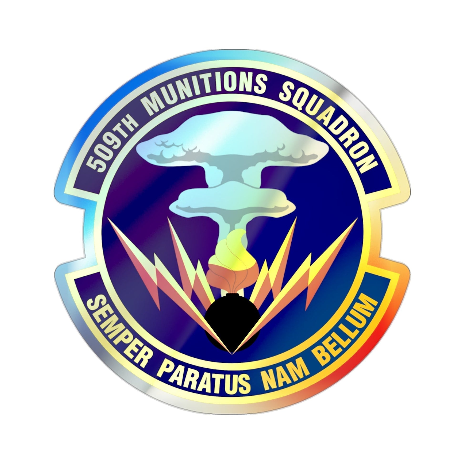 509th Munitions Squadron (U.S. Air Force) Holographic STICKER Die-Cut Vinyl Decal-2 Inch-The Sticker Space