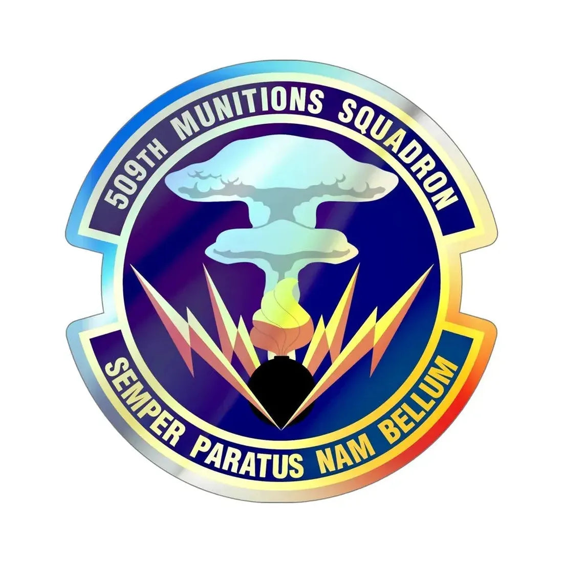 509th Munitions Squadron (U.S. Air Force) Holographic STICKER Die-Cut Vinyl Decal - The Sticker Space