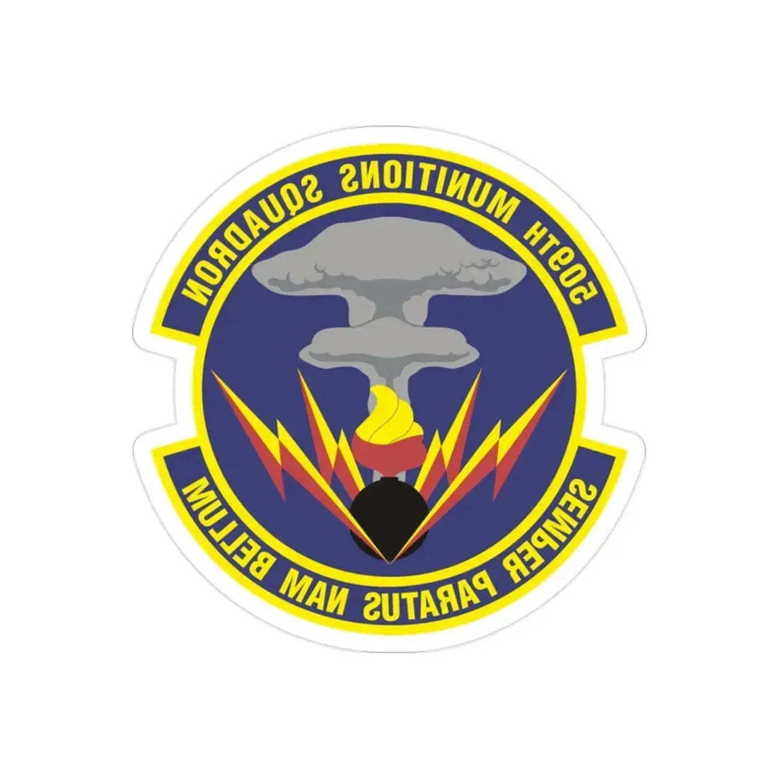 509th Munitions Squadron (U.S. Air Force) REVERSE PRINT Transparent Die-Cut STICKER - The Sticker Space