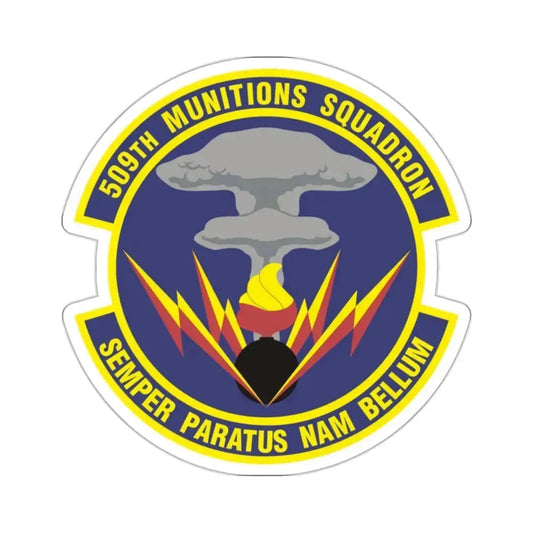 509th Munitions Squadron (U.S. Air Force) STICKER Vinyl Kiss-Cut Decal 2 Inch White - The Sticker Space