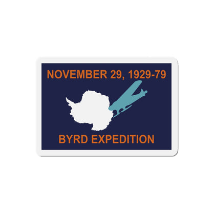 50th Anniversary Commemorative Flag of Byrd's First Antarctic Expedition - Die-Cut Magnet-5" x 5"-The Sticker Space