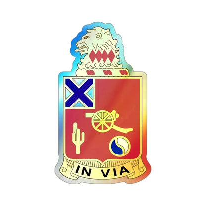 50th Armor Regiment (U.S. Army) Holographic STICKER Die-Cut Vinyl Decal 4 Inch Holographic - The Sticker Space