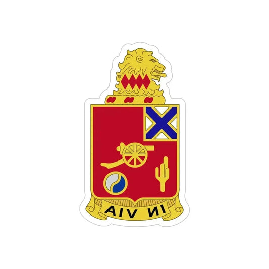 50th Armor Regiment (U.S. Army) REVERSE PRINT Transparent Die-Cut STICKER 6 Inch Die-Cut Transparent - The Sticker Space