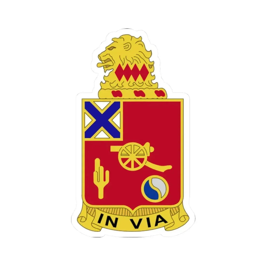 50th Armor Regiment (U.S. Army) STICKER Vinyl Kiss-Cut Decal 2 Inch White - The Sticker Space