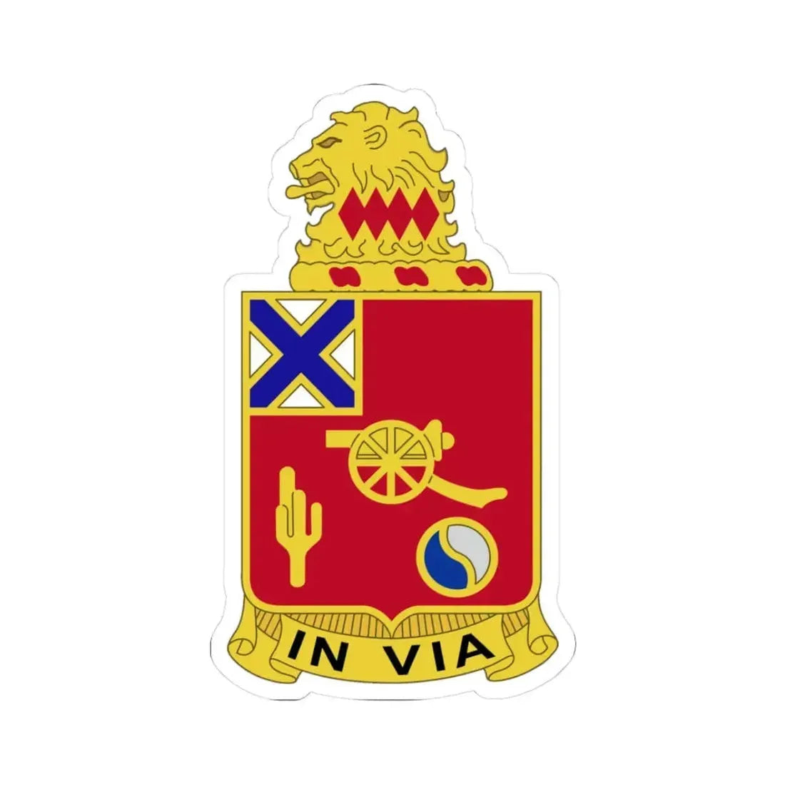 50th Armor Regiment (U.S. Army) STICKER Vinyl Kiss-Cut Decal 3 Inch White - The Sticker Space