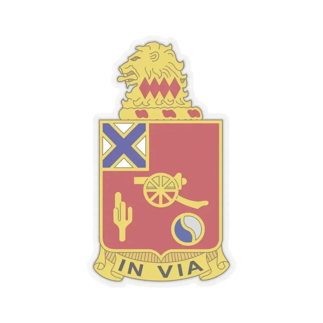 50th Armor Regiment (U.S. Army) STICKER Vinyl Kiss-Cut Decal 6 Inch Transparent - The Sticker Space