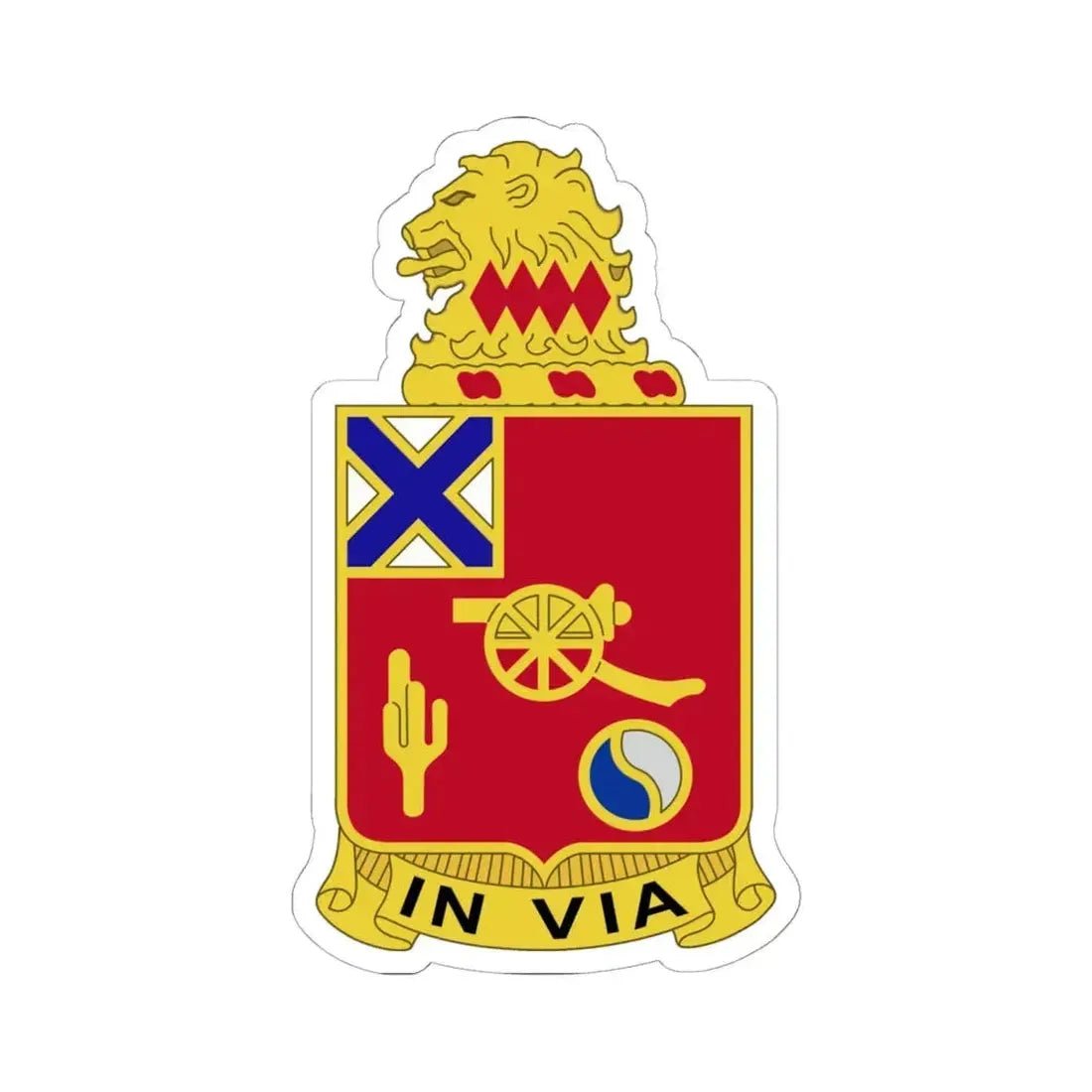 50th Armor Regiment (U.S. Army) STICKER Vinyl Kiss-Cut Decal 6 Inch White - The Sticker Space