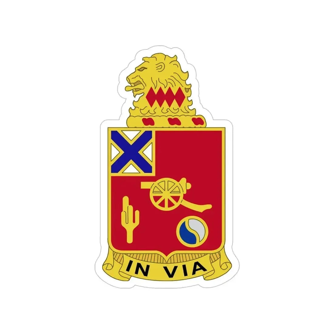 50th Armor Regiment (U.S. Army) Transparent STICKER Die-Cut Vinyl Decal 6 Inch - The Sticker Space