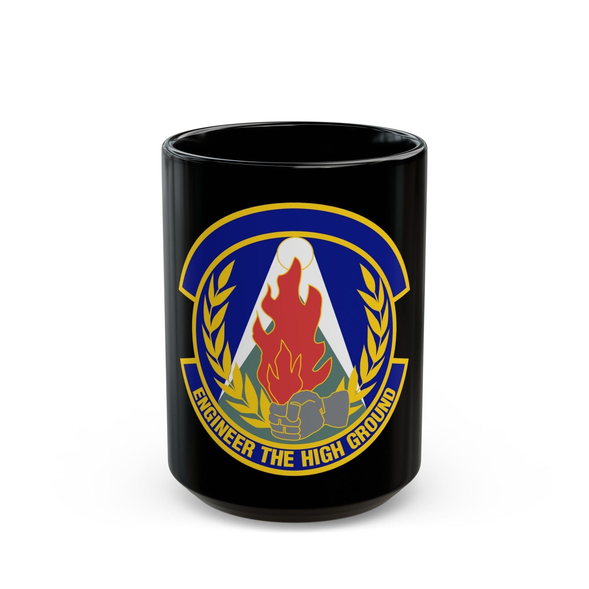 50th Civil Engineer Squadron (U.S. Air Force) Black Coffee Mug-15oz-The Sticker Space