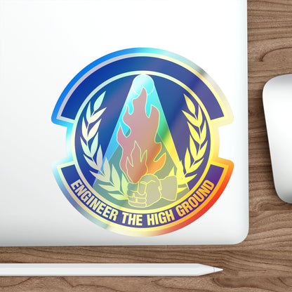 50th Civil Engineer Squadron (U.S. Air Force) Holographic STICKER Die-Cut Vinyl Decal-The Sticker Space