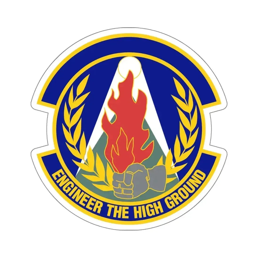 50th Civil Engineer Squadron (U.S. Air Force) STICKER Vinyl Kiss-Cut Decal 6 Inch White - The Sticker Space