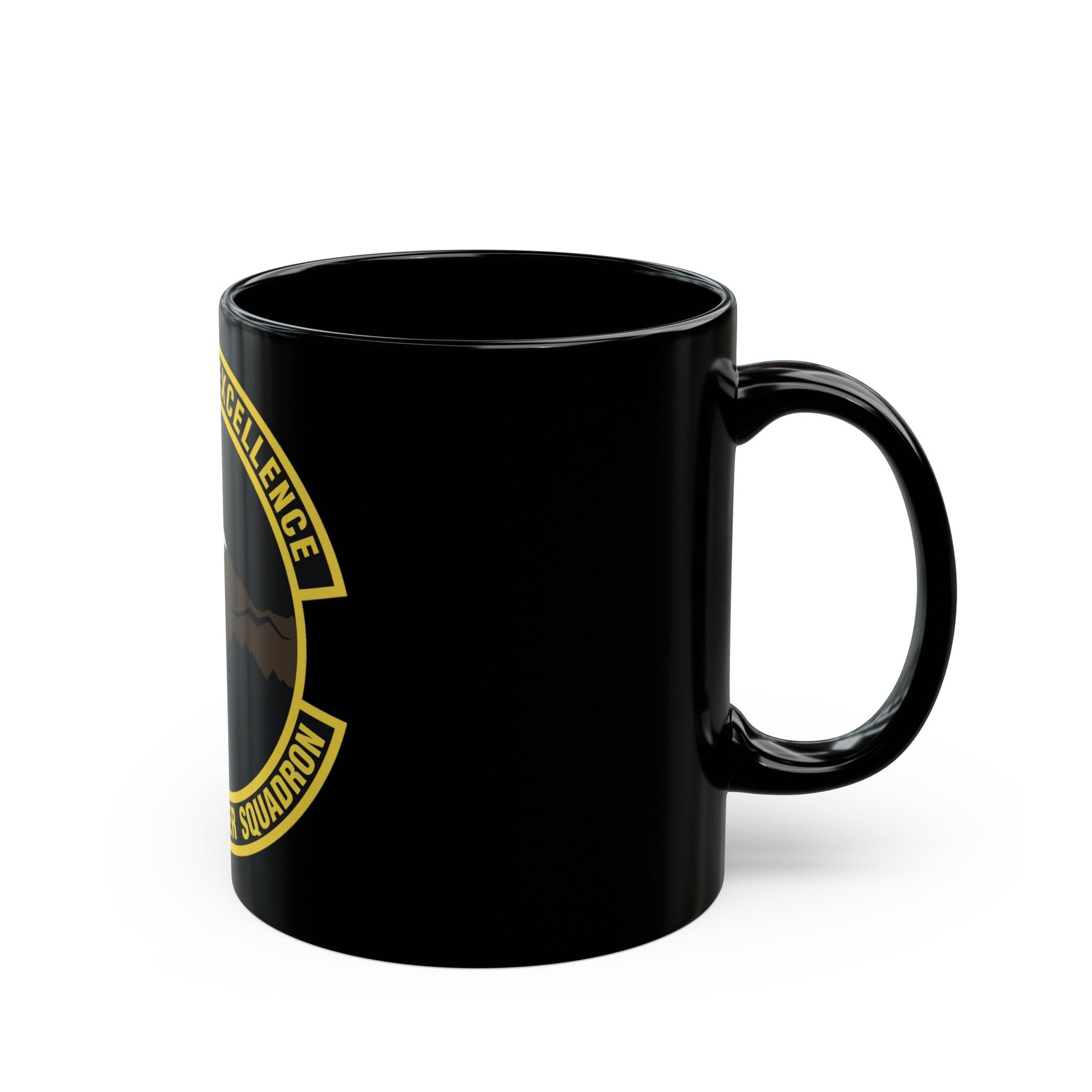 50th Comptroller Squadron (U.S. Air Force) Black Coffee Mug-The Sticker Space