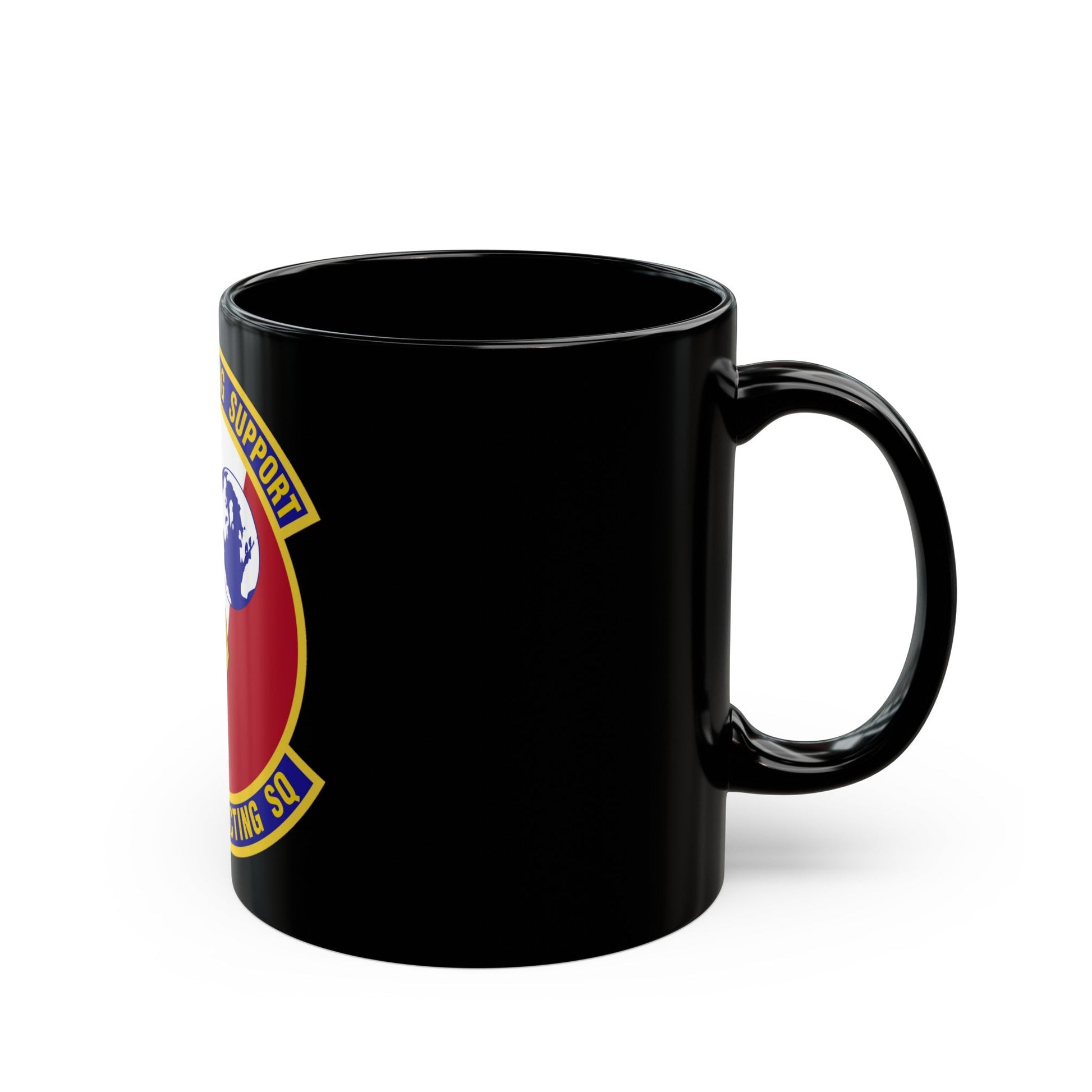 50th Contracting Squadron (U.S. Air Force) Black Coffee Mug-The Sticker Space