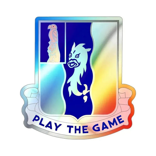 50th Infantry Regiment (U.S. Army) Holographic STICKER Die-Cut Vinyl Decal 6 Inch Holographic - The Sticker Space