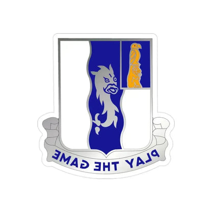 50th Infantry Regiment (U.S. Army) REVERSE PRINT Transparent Die-Cut STICKER 2 Inch Die-Cut Transparent - The Sticker Space