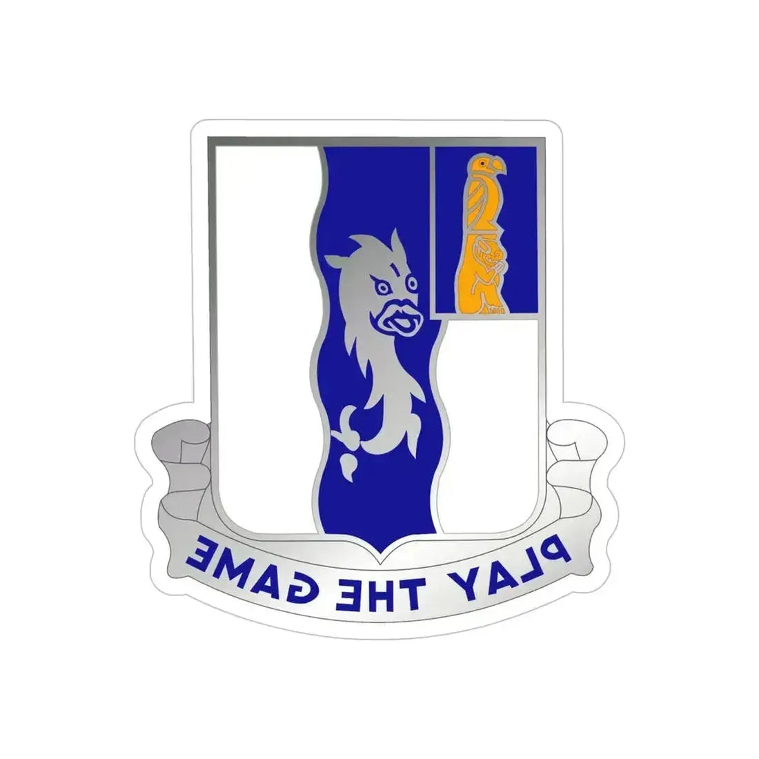 50th Infantry Regiment (U.S. Army) REVERSE PRINT Transparent Die-Cut STICKER 5 Inch Die-Cut Transparent - The Sticker Space