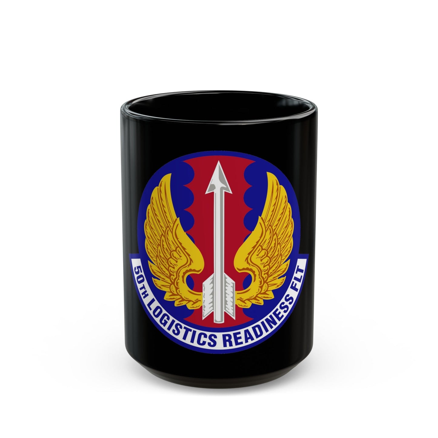 50th Logistics Readiness Flight (U.S. Air Force) Black Coffee Mug-15oz-The Sticker Space