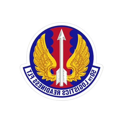 50th Logistics Readiness Flight (U.S. Air Force) REVERSE PRINT Transparent Die-Cut STICKER 2 Inch Die-Cut Transparent - The Sticker Space