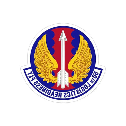 50th Logistics Readiness Flight (U.S. Air Force) REVERSE PRINT Transparent Die-Cut STICKER 6 Inch Die-Cut Transparent - The Sticker Space