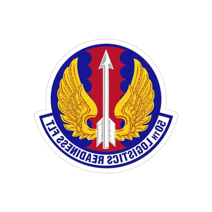 50th Logistics Readiness Flight (U.S. Air Force) REVERSE PRINT Transparent Die-Cut STICKER - The Sticker Space