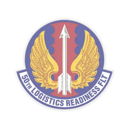 50th Logistics Readiness Flight (U.S. Air Force) STICKER Vinyl Kiss-Cut Decal 2 Inch Transparent - The Sticker Space