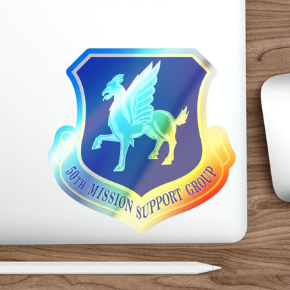 50th Mission Support Group (U.S. Air Force) Holographic STICKER Die-Cut Vinyl Decal-The Sticker Space