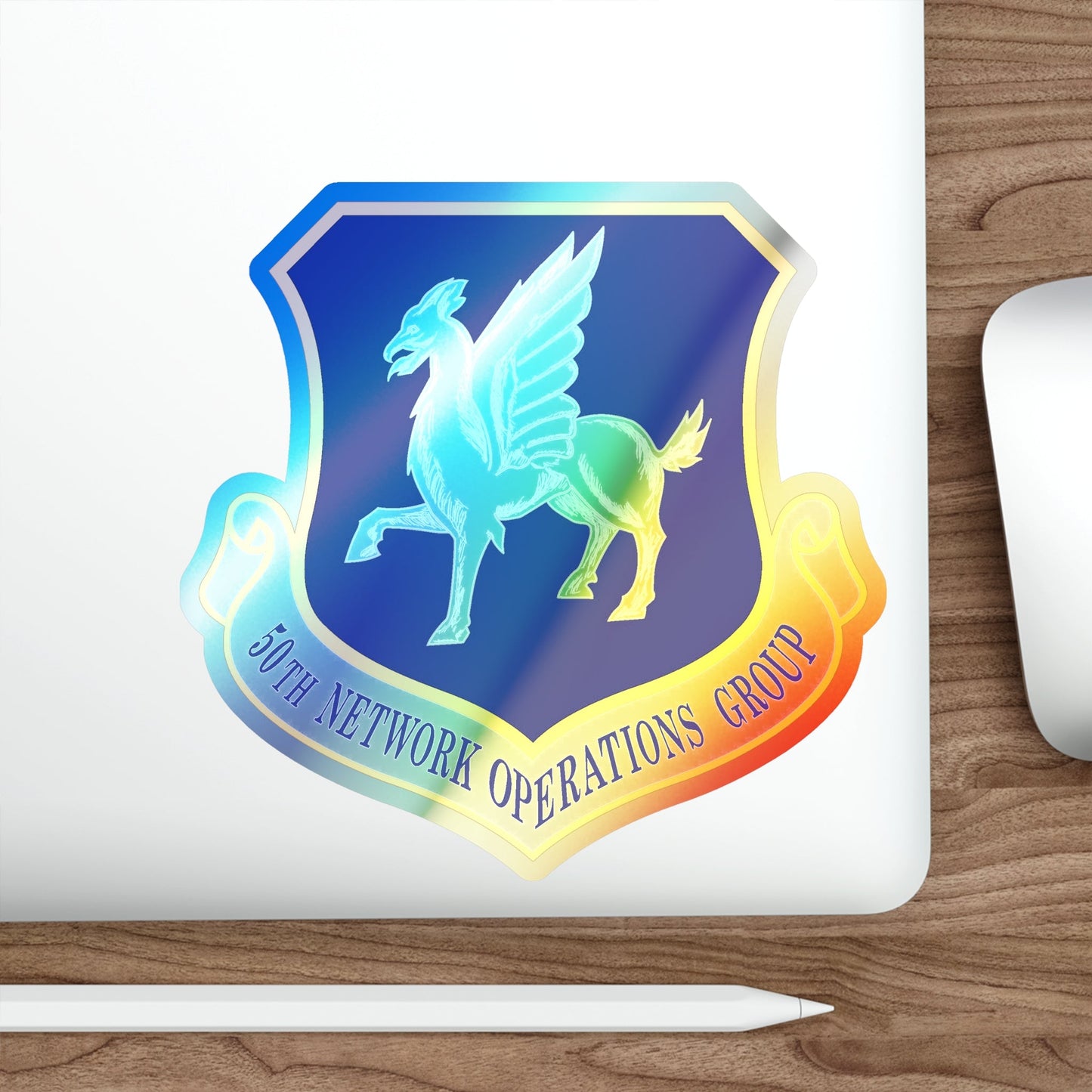 50th Network Operations Group (U.S. Air Force) Holographic STICKER Die-Cut Vinyl Decal-The Sticker Space