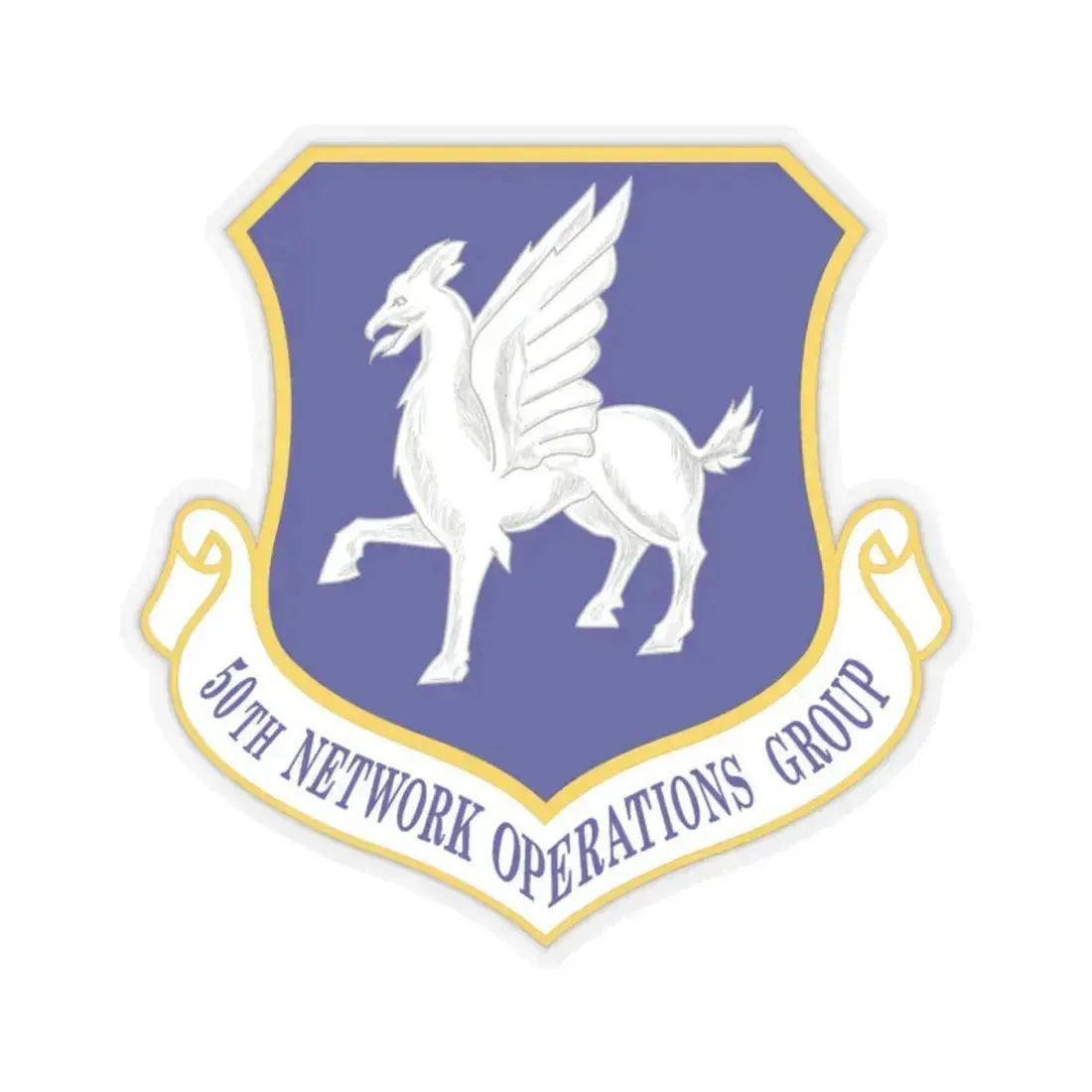 50th Network Operations Group (U.S. Air Force) STICKER Vinyl Kiss-Cut Decal 2 Inch Transparent - The Sticker Space